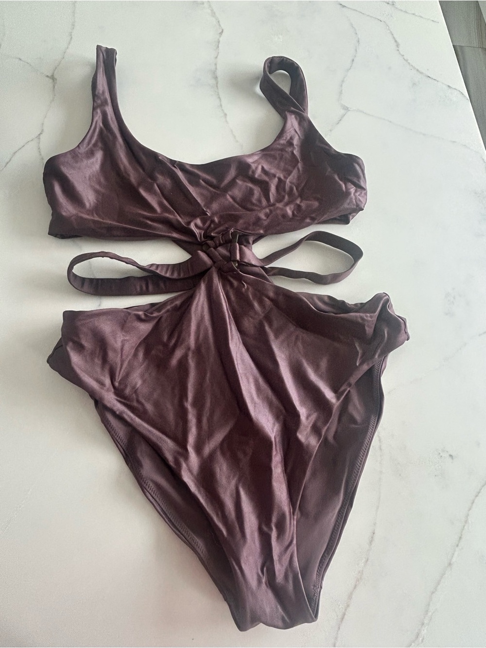 Jonathan Simkhai One-Piece Swimsuit with Twist Cutouts